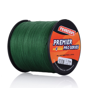 Ligne de pêche tressée Proberos 4 brins 500M PE, multifilament résistant 100LB - Product Image 2