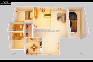 บ้านสำเร็จรูปป้องกันแผ่นดินไหวจากชิลี พร้อมแผงแซนวิช วิลล่าและที่จอดรถ ทนไฟระดับ A1 รับประกัน 5 ปี ขาย - Product Image 5