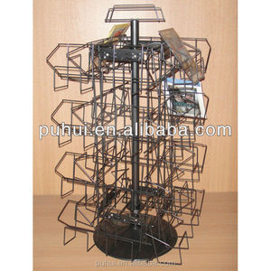 Sắt Thép Rod Khung Giá Bán Lẻ Khuyến Mãi Phương Tiện Truyền Thông <span class=keywords><strong>Cd</strong></span> Dvd Cassette Truy Cập Xoay Kim Loại Dây Pocket Chủ <span class=keywords><strong>Display</strong></span> Đứng - Product Image 6