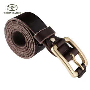 Fashion Vintage Genuine Designer Belt Leather Man With Pin Buckle Loop