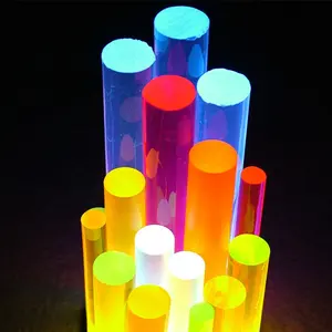 Haste De Plástico colorido 2mm 5mm Haste de Acrílico Para Iluminação LED