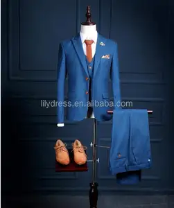 Custom Made Royal Blue Mannen Suit Tailor Made Bespoke Blauw Wedding Suits Voor Mannen Slim Fit Bruidegom Tuxedos Suits Voor mannen NA20