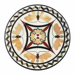 Cheap water jet marble floor medallion tile round mosaic marble inlay medallion