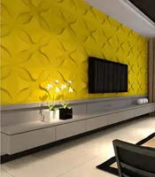 Color decorativo 3D Panel de pared de plástico casa/Decoración Cocina Decoración Accesorios 3D arte/Arte Moderna etiqueta de la pared en la pared palos 50cm * 50cm