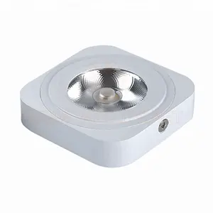 IN-DL201C 6063 Aluminum Ultra Thin Driverless LED Cabinet Puck Aisle Showcase Lamp 3W 5W 7W COB Square Surface Mounted LED Downl