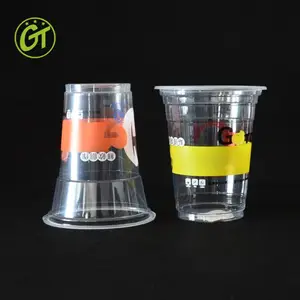 Disposable Smoothie Cups, Domed Lids, Plastic Milkshake Glasses, Glass  Party Cup