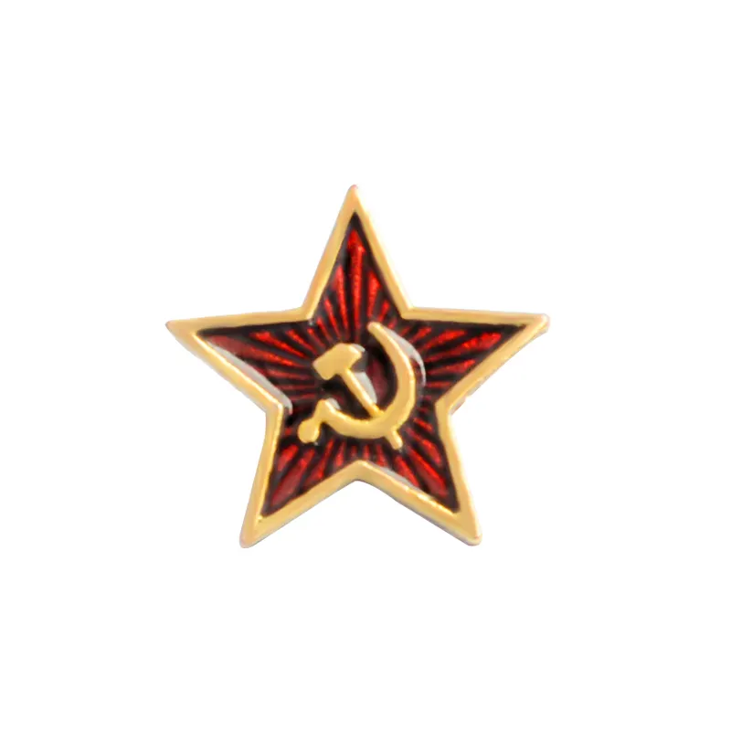 Tianqhee — marteau étoile rouge, symbole de l'union soviétique, Pin ss, broche à revers, bouddhiste, guerre froide