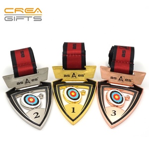 Vuelos de gimnasia de karate de fútbol de <span class=keywords><strong>tiro</strong></span> con <span class=keywords><strong>arco</strong></span> de oro de metal medalla deportiva - Product Image 4