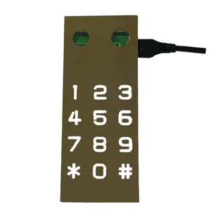 Metal Touch Keypad Panel Met Led Achtergrondverlichting Pcb Met Led Panel Industriële Led Panel