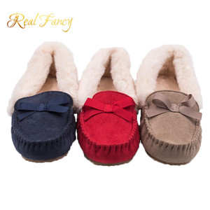 Nuove Pantofole da Donna con Fodera in Ecopelliccia, Stile Mocassino per Interni - Product Image 2