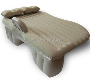 Cama de aire inflable para coche flocada de dos capas con bomba eléctrica para coche/SUV camping colchón de coche de viaje - Product Image 1