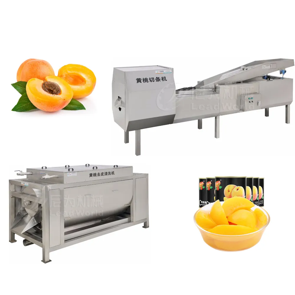 Machine à laver et éplucher abricot et pêche, leader mondial, machine de traitement de pêche et abricot