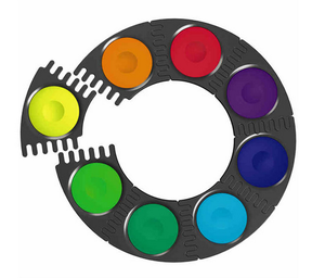 Hot Selling 24 Colors Artist Water Color Paint Set 12 Colors Red Box Packing Splice Round Watercolor Paint - Product Image 4