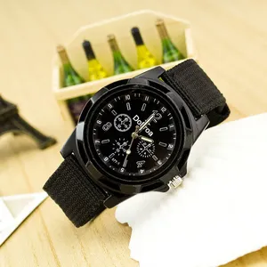 Braided army watch,Luminous LED watches,Sport men watch