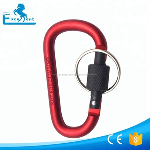 Aluminio <span class=keywords><strong>D</strong></span> tornillo de bloqueo mosquetón llavero para camping - Product Image 5
