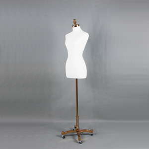 Maniquíes simulados <span class=keywords><strong>de</strong></span> tela <span class=keywords><strong>de</strong></span> medio cuerpo para mujer, maniquíes <span class=keywords><strong>de</strong></span> espuma <span class=keywords><strong>de</strong></span> <span class=keywords><strong>poliuretano</strong></span> para sastrería, maniquíes <span class=keywords><strong>de</strong></span> torso con base <span class=keywords><strong>de</strong></span> oro rosa - Product Image 6