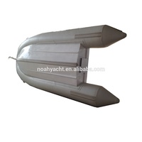 Coque en matériau aluminium OEM et ponton gonflable de 10/11/12/13 pieds de longueur bateaux de pêche avec pont en aluminium