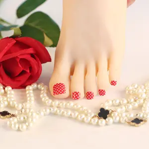 Prezzo di fabbrica e di Campioni Gratuiti Pedicure Toe nail polish nail sticker & avvolge