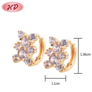 Fashion Jewelry Alibaba Wholesale China Factory 1 Gram Gold Jewellery Earrings for Women bijouterie