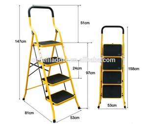 Thép Bậc Thang Thép Nặng, Gấp, Di Động Với Mat Chống Trượt - Product Image 5