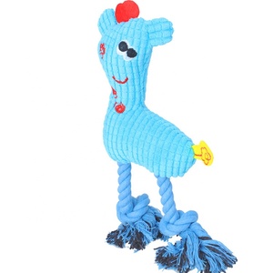 Di alta Qualità Chew Bite Resistente Pulizia Dei Denti Farcito Cervo Squeaky Peluche Cane di Animale Domestico Giocattolo - Product Image 3