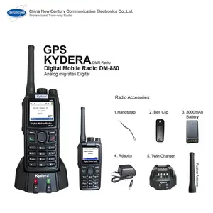 Kydera DR-880 Portable vhf uhf Radio numérique 3000mAh avec cryptage AES256 radio bidirectionnelle