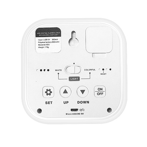 Centre de bureau numérique led, mobile, bluetooth, changement de couleur, pour affichage de calendrier, alarme, vente en gros - Product Image 6