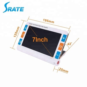 7インチHDLCD最大画面ポータブルビデオロービジョンレンズ電子拡大鏡 - Product Image 3