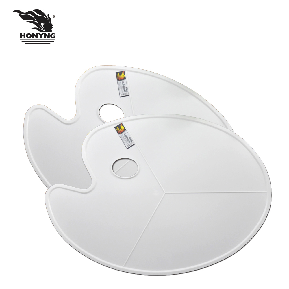 Aritist Painting Eco-friendly material oval plastic paint palette