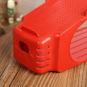 Nueva llegada portátil de plástico Zapatero ajustable estante del zapato de doble capa organizador - Product Image 6