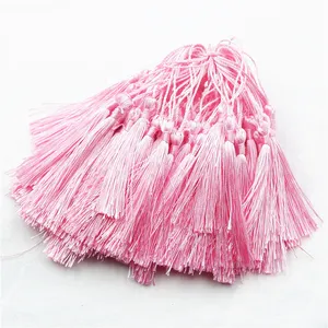 Handmade Silk Factory Sell 13cm Wholesale Tassels OEM 100% Polyester Tassels for Jewelry Making Knitted Curtain Tassel CN;ZHE