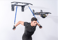 Barre horizontale multifonctionnelle pour l'intérieur, barre parallèle simple, équipement de fitness avec trous dans le mur fixe du mur de la maison