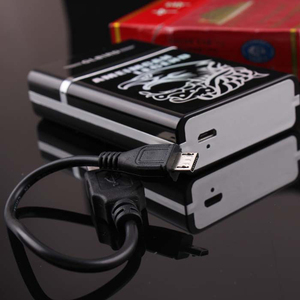 de venta caliente 2 en 1 de aleación de aluminio usb acusado cigarrillo caso encendedor personalizado encendedor para hombre - Product Image 5