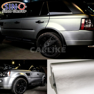 <span class=keywords><strong>De</strong></span> alta calidad <span class=keywords><strong>de</strong></span> la burbuja <span class=keywords><strong>de</strong></span> aire libre cromo plata cepillado película del vinilo del abrigo del coche - Product Image 2