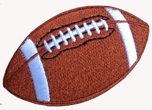Patch de sport personnalisé en forme de ballon de football en plastique PU brodé à appliquer au fer pour chapeau et vêtements - Product Image 6