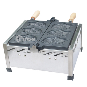 Высококачественное оборудование для закусок taiyaki, машина для приготовления пирожных в форме рыбы, газовая машина taiyaki wafлера - Product Image 2
