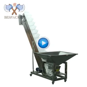 Bespacker stainless steel elevator plastic bucket conveyor belt