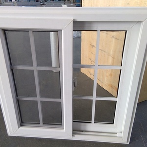 Thiết kế hiện đại an toàn nhôm cửa sổ nướng PVC vật liệu nhựa trượt phong cách mở màn hình từ ngang louver an ninh - Product Image 4