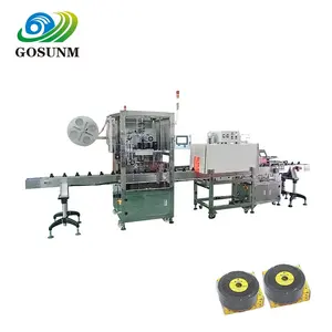 Máy Dán Nhãn Đĩa Gập Tự Động Gosunm 2022 Máy Đóng Gói Đĩa Gập Máy Đóng Gói Shrink Sleeve