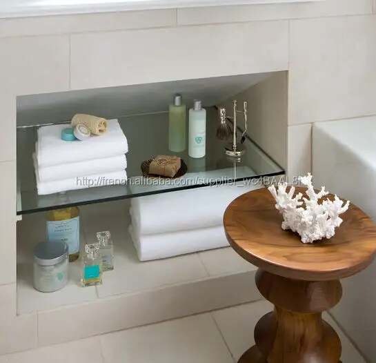 2015 New style verre anti - rouille particulièrement étagères salle de bains en verre pour serviette
