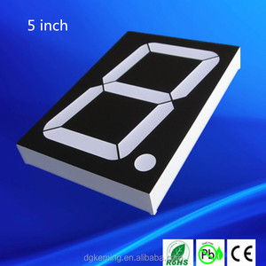 Houkem 5 inch 7 đoạn nhị sắc LED hiển thị kỹ thuật số với hình ảnh động 2mm Pixel pitch 2 năm bảo hành 105x140mm Bảng điều khiển - Product Image 2