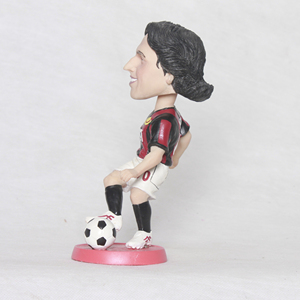 Reçine bobble kafa bebekler özel komik İfade futbol oyuncu reçine bobbleheads - Product Image 1