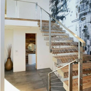 Escalier intérieur à <span class=keywords><strong>poutre</strong></span> simple/ marches en <span class=keywords><strong>chêne</strong></span> avec <span class=keywords><strong>prix</strong></span> d'usine DIY - Product Image 6