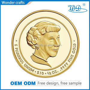 Moneda de hoja de arce con acabado granulado fundido a presión chapado en oro conmemorativo con logotipo personalizado al por mayor - Product Image 2