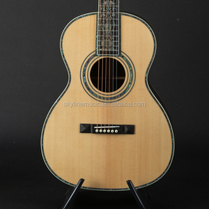Guitarra Acústica Estilo OOO de 40 Pulgadas con Diapasón de 47 mm de Ancho, Guitarra Acústica de Madera Maciza Estilo Paulor - Product Image 1