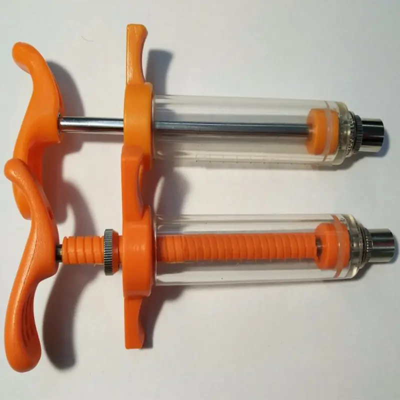 TPXプラスチック鋼オレンジ調節可能な注射器とカスタムサイズ