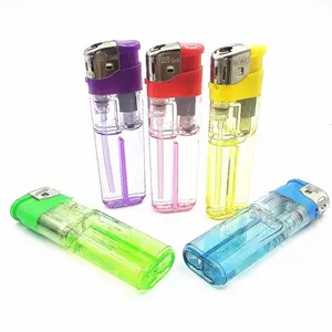 Wholesale selling transparent plastic gas Cigarette lighter