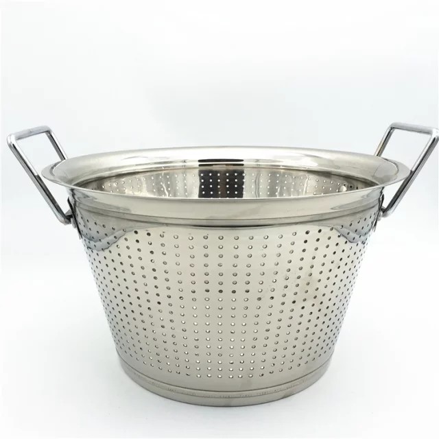 All-Clad 5603C - Colapasta in acciaio INOX lavabile in lavastoviglie, 3 litri, colore: Argento