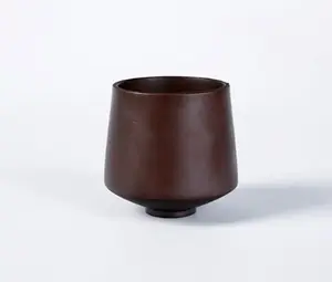 Antica tazza da tè in legno unica per servire birra o tè - Product Image 1