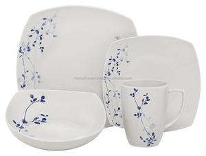 Juego de Vajilla de Cerámica de Diseño Más Popular, 16 Piezas, Juego de Vajilla de Porcelana Blanca - Product Image 3